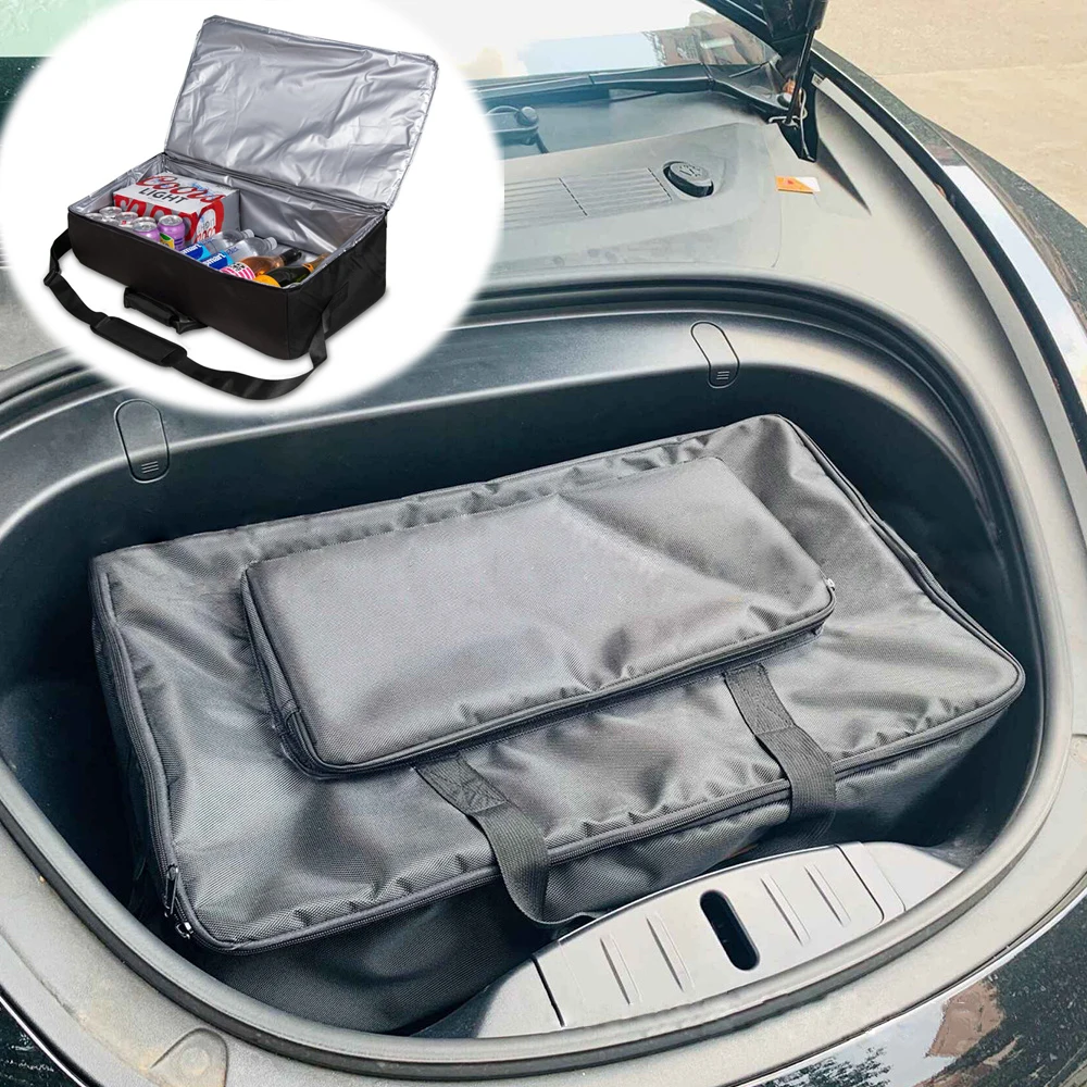 TESLA MODEL X, MODEL 3, AND MODEL Y Trunk Camping Food Organizer Cargo Storage Bag