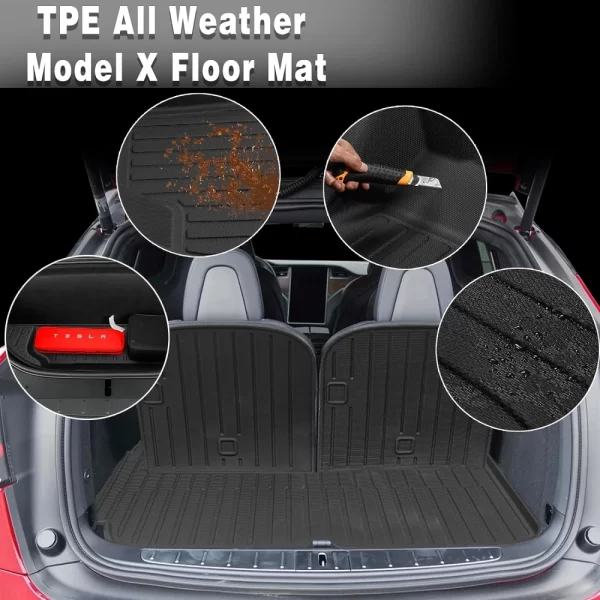 Model-X-Frunk-Trunk-Mats-2021-2022-2023-6-7-Seater-For-Tesla-Model-X-Front