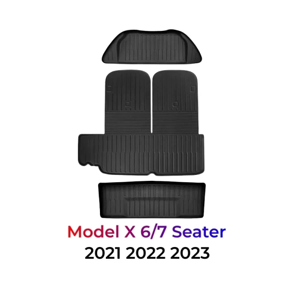 Model-X-Frunk-Trunk-Mats-2021-2022-2023-6-7-Seater-For-Tesla-Model-X-Front