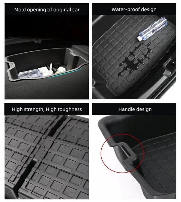 For-Tesla-Model-Y-3-2023-Accessories-Front-Rear-Trunk-Storage-Box-Double-Deck-Luggage-Organizer