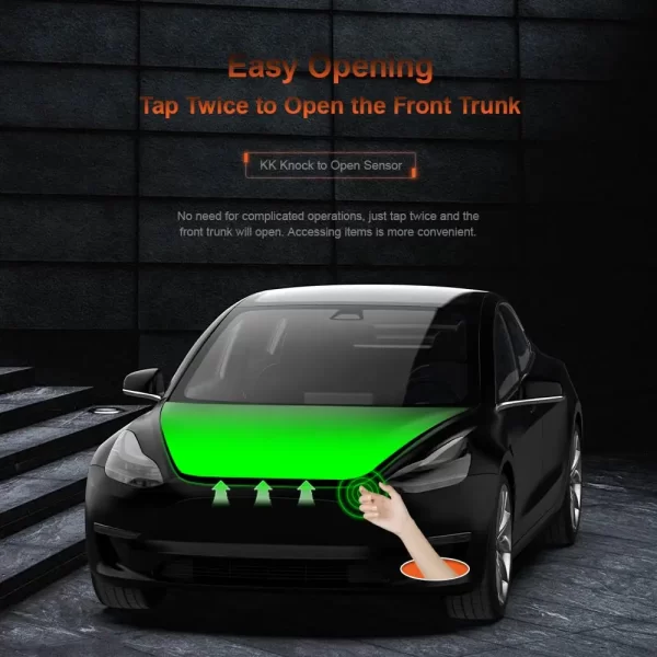 Tesla Knock Open Frunk Smart Sensing Tap Twice To Open