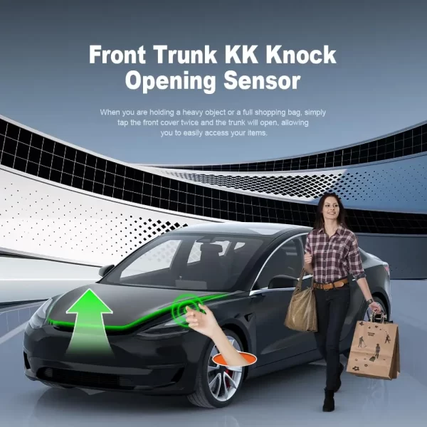 Tesla Knock Open Frunk Smart Sensing Tap Twice To Open